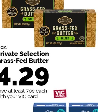 Private Selection Grass-Fed Butter at Harris Teeter