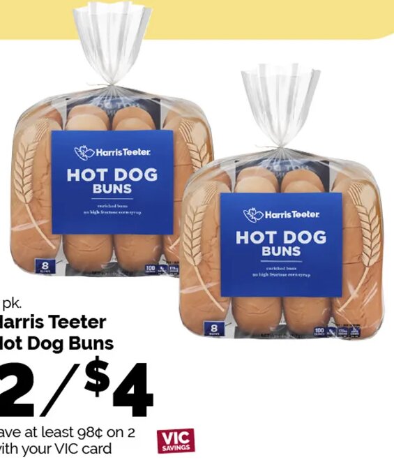 Harris Teeter Hot Dog Buns at Harris Teeter