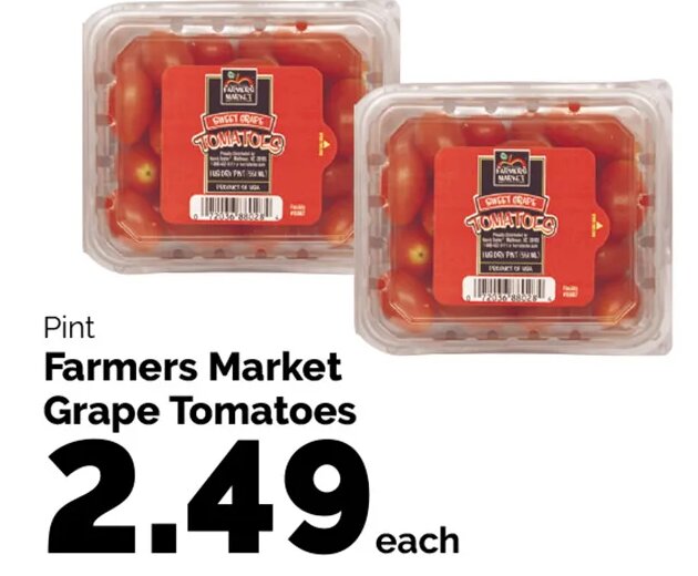 Farmers Market Grape Tomatoes at Harris Teeter
