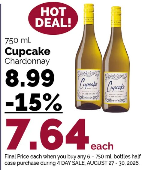 Cupcake Chardonnay
