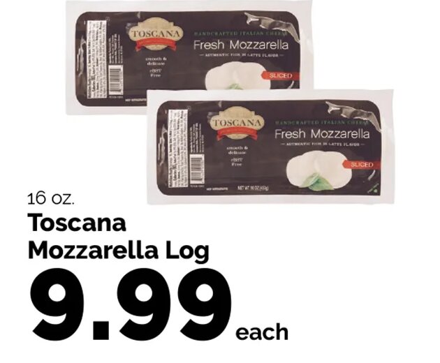 Toscana Fresh Mozzarella Log