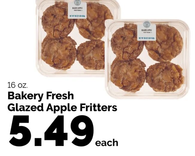 Bakery Fresh Glazed Apple Fritters