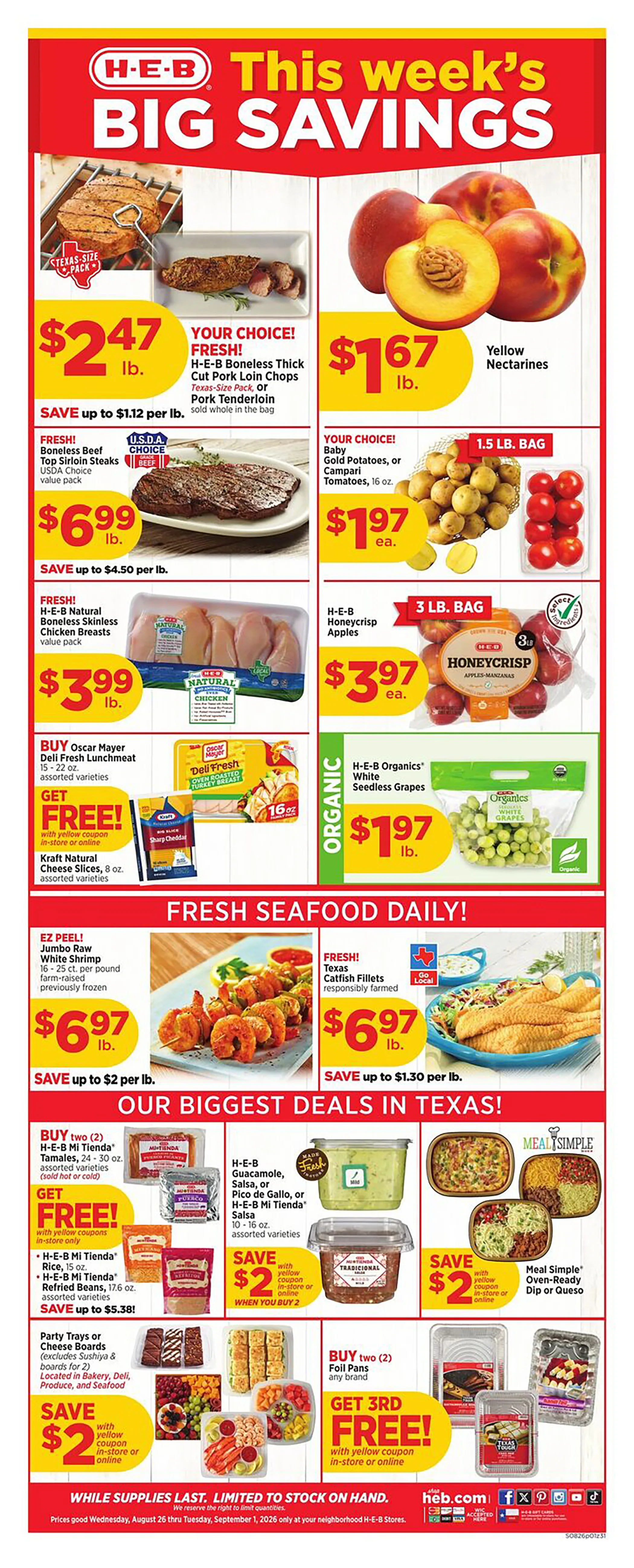 H-E-B Weekly Ad Page 1