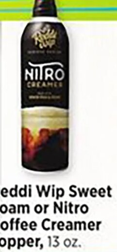 Reddi Wip Sweet Foam or Nitro Coffee Creamer Topper