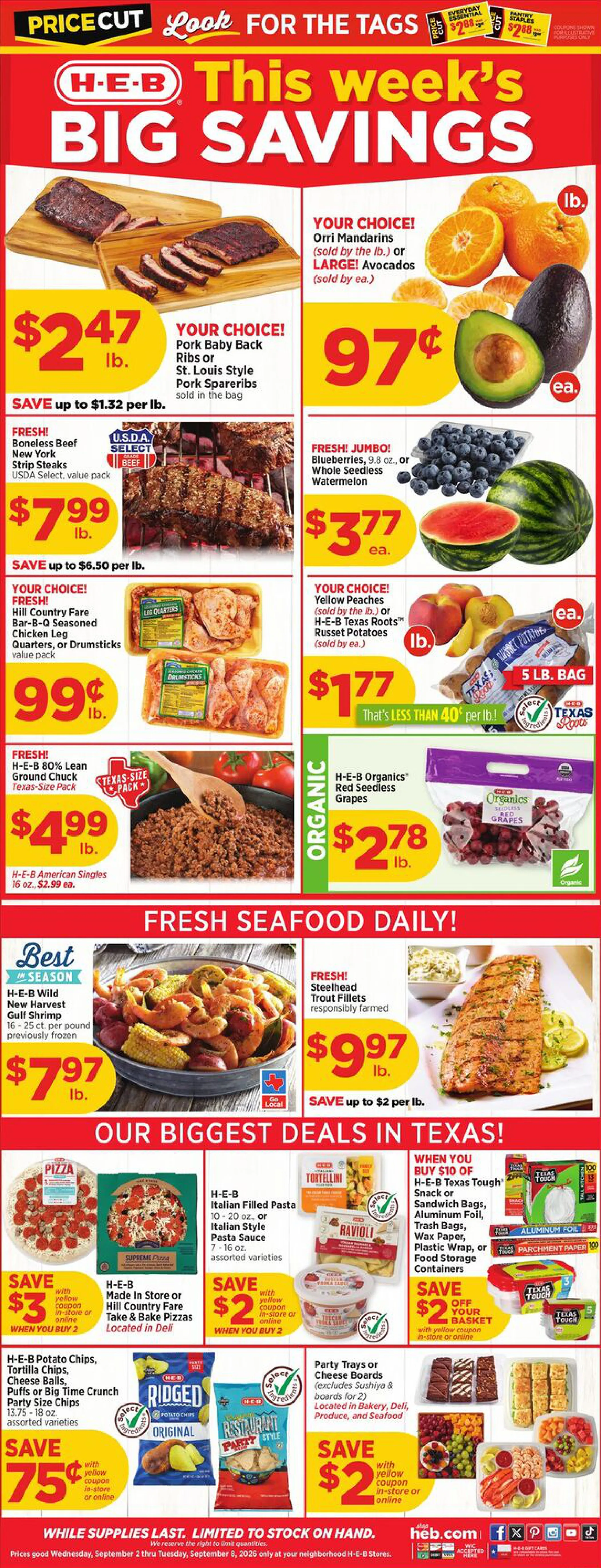 H-E-B Weekly Ad Page 1