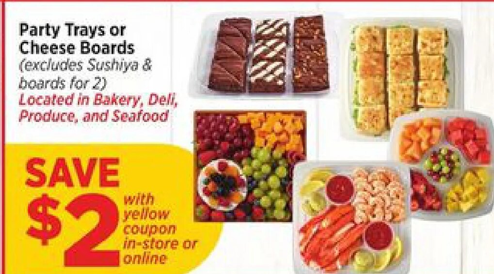 Party Trays or Cheese Boards