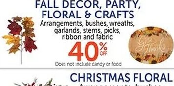 FALL DECOR, PARTY, FLORAL & CRAFTS
