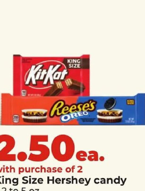 King Size Hershey candy