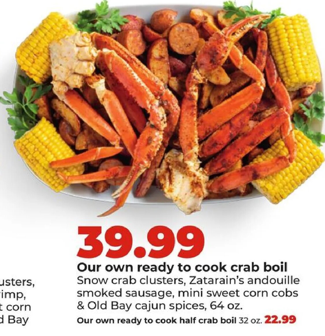 Our own ready to cook crab boil