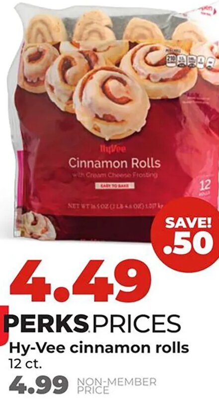 Hy-Vee cinnamon rolls