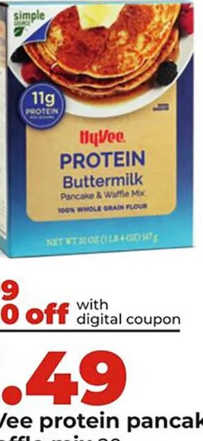 Hy-Vee protein pancake & waffle mix