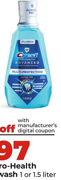 Crest Pro-Health mouthwash at Hy-Vee