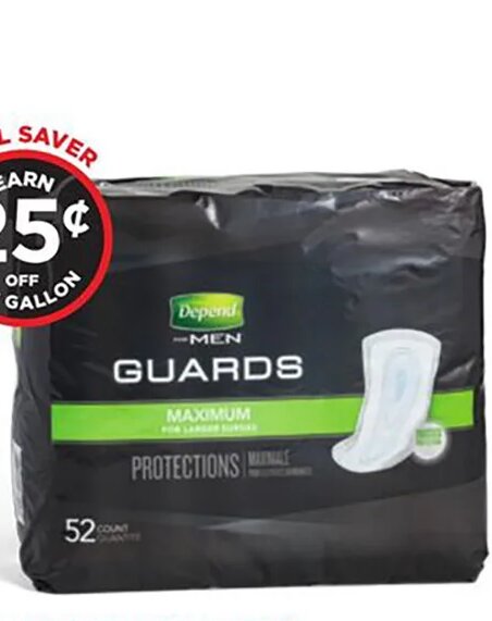 Depend or Poise products