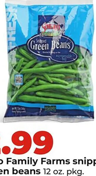 Pero Family Farms snipped green beans