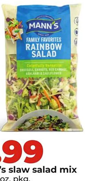 Mann's slaw salad mix at Hy-Vee