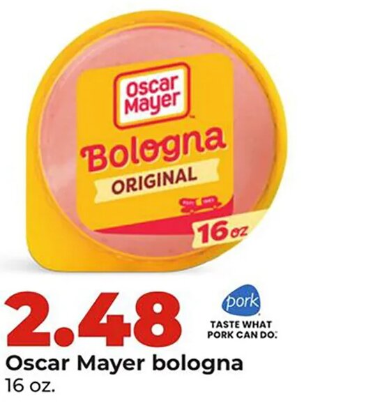 Oscar Mayer bologna at Hy-Vee