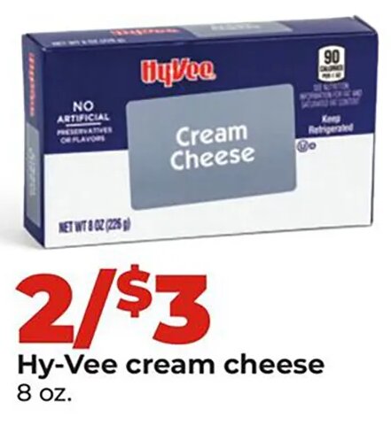 Hy-Vee cream cheese at Hy-Vee