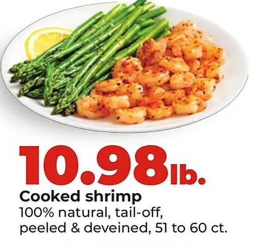 Cooked shrimp