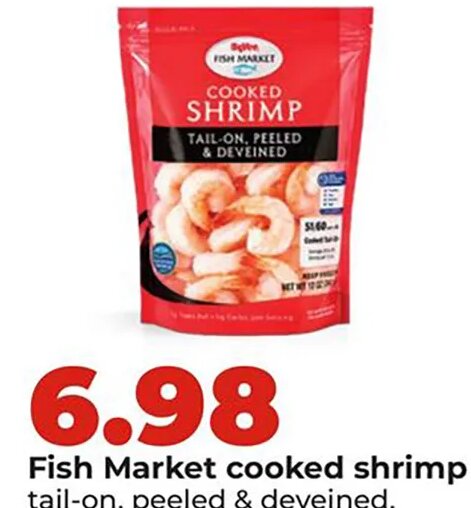 Fish Market cooked shrimp at Hy-Vee