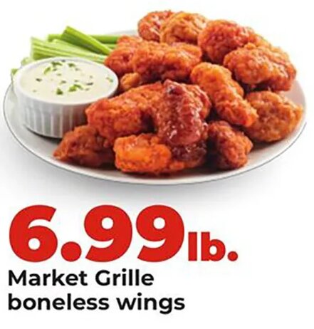 Market Grille boneless wings at Hy-Vee