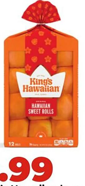 King's Hawaiian buns or rolls