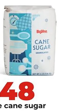 Hy-Vee cane sugar