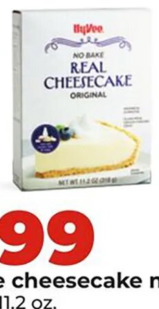 Hy-Vee cheesecake mix