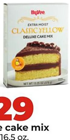 Hy-Vee cake mix