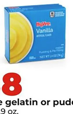 Hy-Vee gelatin or pudding