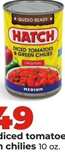 Hatch diced tomatoes & green chilies
