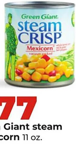 Green Giant steam crisp corn at Hy-Vee