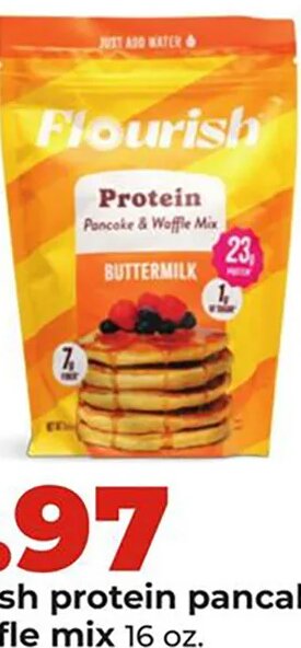 Flourish protein pancake & waffle mix