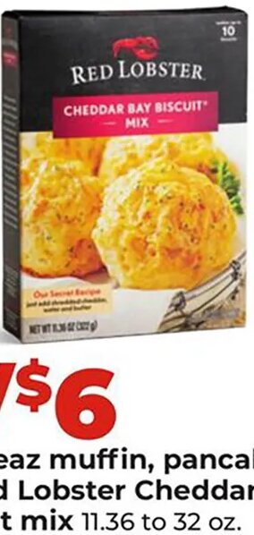 Krusteaz muffin, pancake or Red Lobster Cheddar Bay biscuit mix