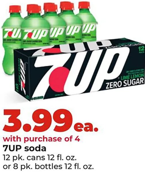 7UP soda at Hy-Vee