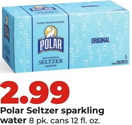 Polar Seltzer sparkling water at Hy-Vee