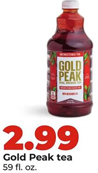 Gold Peak tea at Hy-Vee