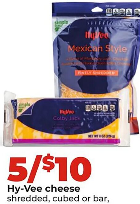 Hy-Vee cheese