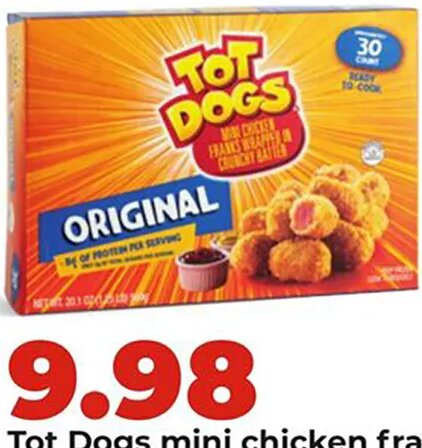 Tot Dogs mini chicken franks
