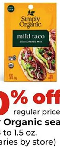 Simply Organic seasoning mix