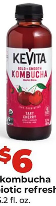KeVita kombucha or probiotic refresher drink