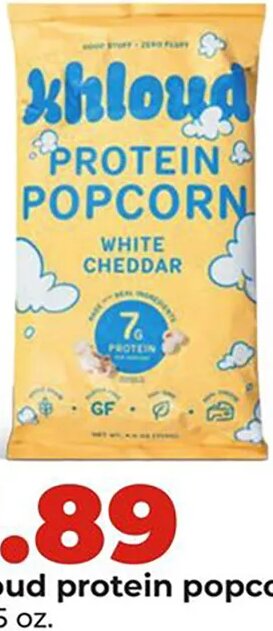 Khloud protein popcorn at Hy-Vee