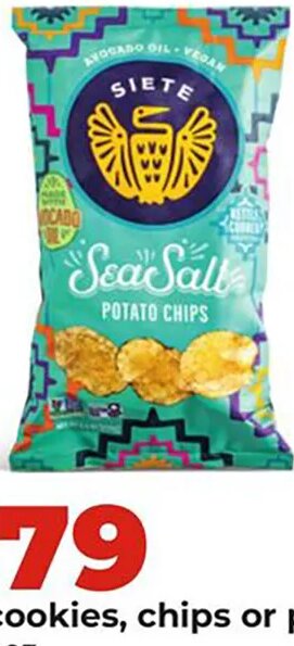 Siete cookies, chips or puffs