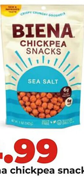 Biena chickpea snacks