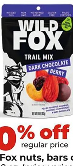 Wild Fox nuts, bars or trail mix