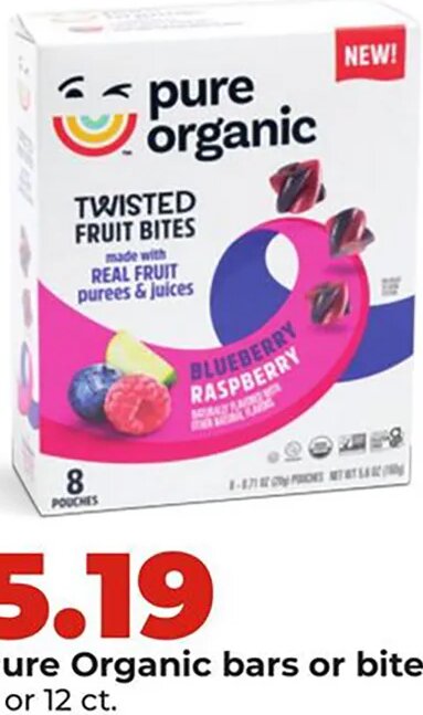 Pure Organic bars or bites