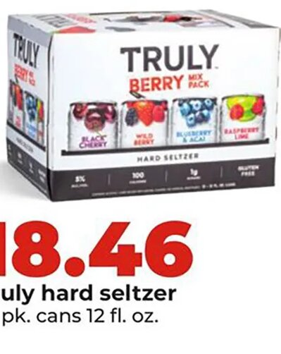 Truly hard seltzer at Hy-Vee