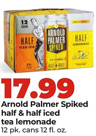 Arnold Palmer Spiked half & half iced tea lemonade