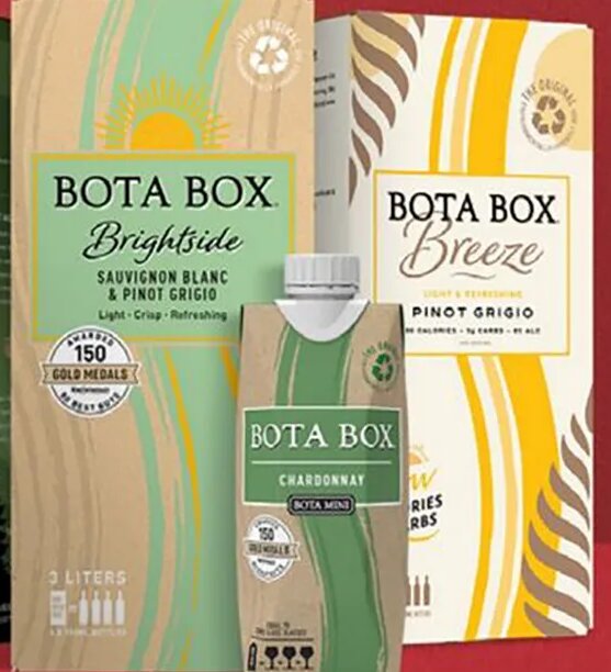 Bota Box wine at Hy-Vee