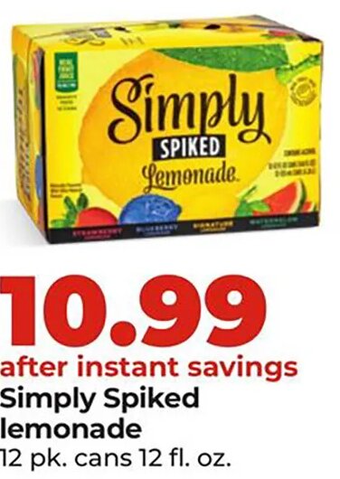 Simply Spiked lemonade