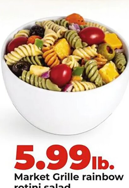 Market Grille rainbow rotini salad